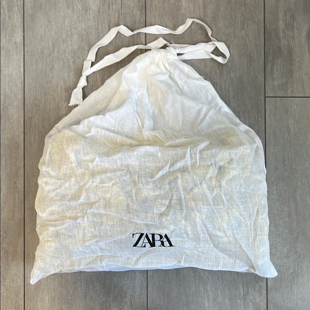 Zara NWOT Chartreuse Ruffled Raffia Shoulder Bag Gold Chain Strap - Picture 13 of 14